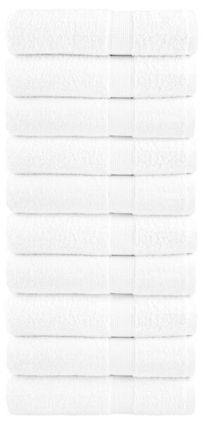 Ręczniki premium, solund, 10 szt., białe, 70x140 cm, 600 g/m²