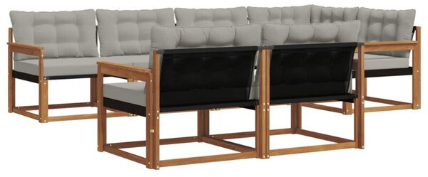 Zestaw mebli ogrodowych z drewna akacjowego - nowoczesny i funkcjonalny design