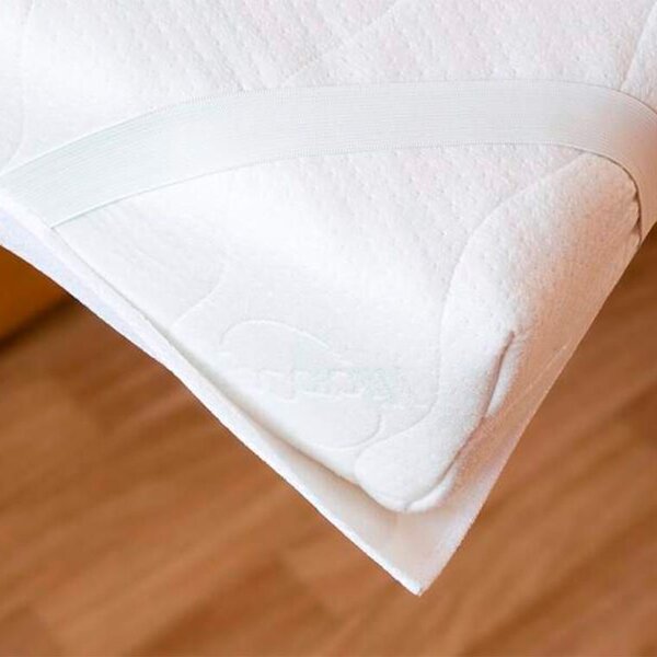 Nieprzemakalny frotte ochraniacz na materac biały 70 x 140 cm