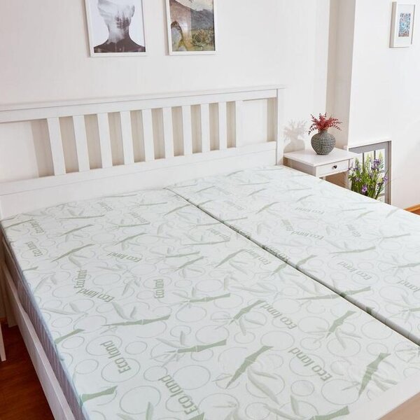Materac ochronny z pamięcią kształtu BAMBOO Comfort 90 x 190 x 4 cm