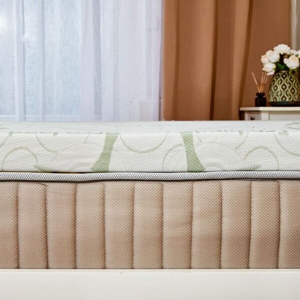 Materac ochronny z pamięcią kształtu BAMBOO Comfort 90 x 190 x 4 cm