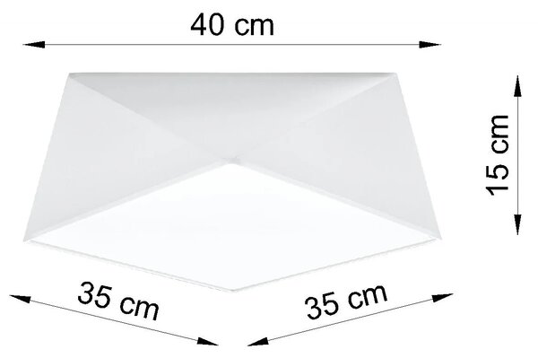 Biały minimalistyczny plafon - 4X EX590 P4-K76