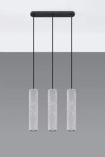 Industrialna lampa wisząca betonowa - 5X EX573 S7-C52