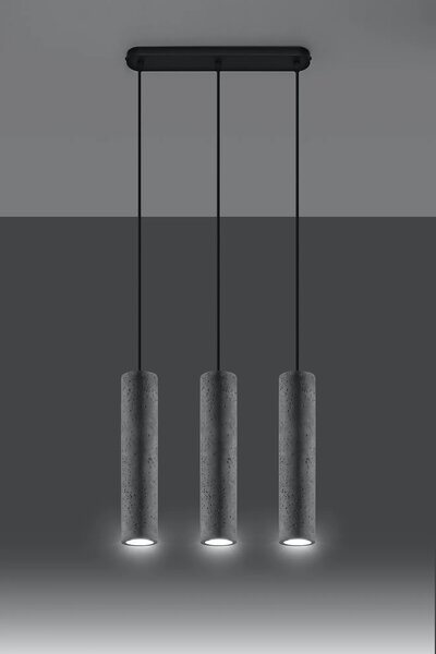 Industrialna lampa wisząca betonowa - 5X EX573 S7-C52