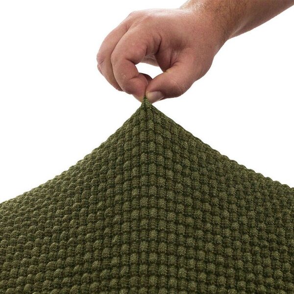 Super streczowe pokrowce NIAGARA zielone pufa (40 - 60 cm)