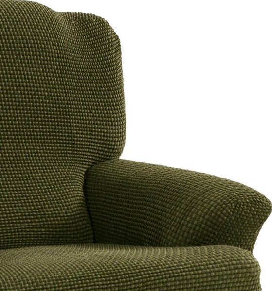 Super streczowe pokrowce NIAGARA zielone pufa (40 - 60 cm)
