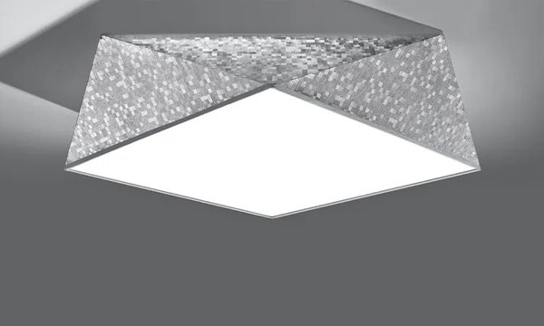 Srebrny geometryczny plafon - EX591 E7-P72