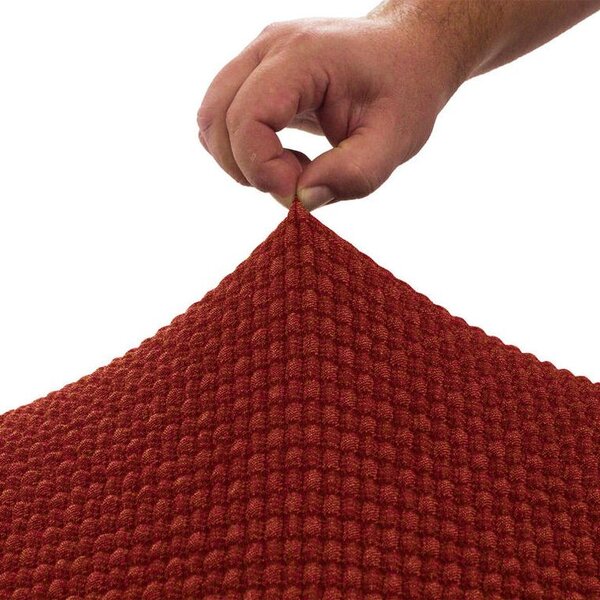 Super streczowe pokrowce NIAGARA ceglaste pufa (40 - 60 cm)