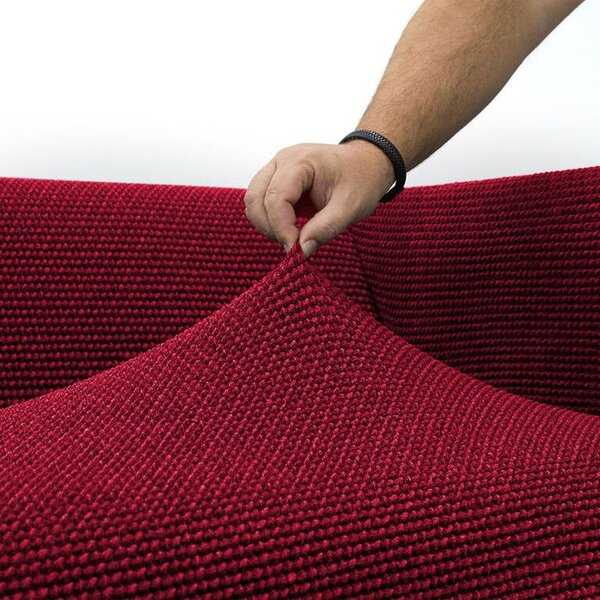Super streczowe pokrowce NIAGARA bordo fotel relaks (sz. 70 - 90 cm)