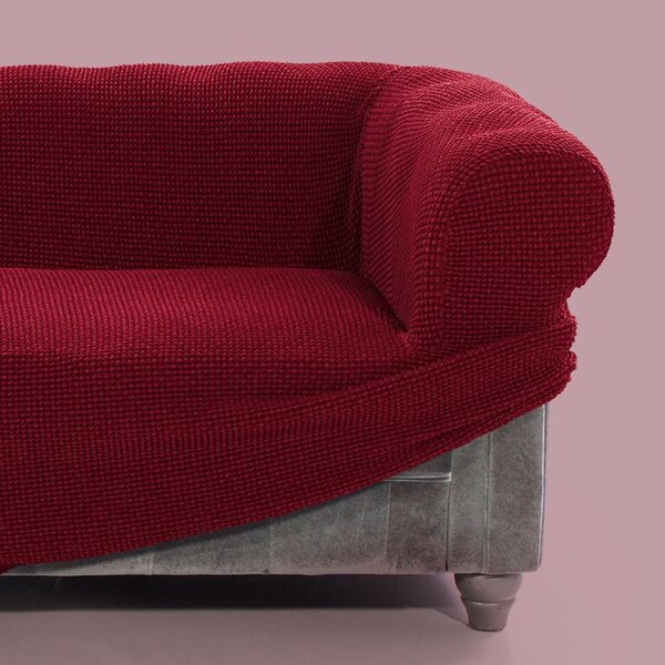 Super streczowe pokrowce NIAGARA bordo fotel relaks (sz. 70 - 90 cm)