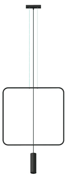 Czarna designerska lampa wisząca tuba - EX597-Rani