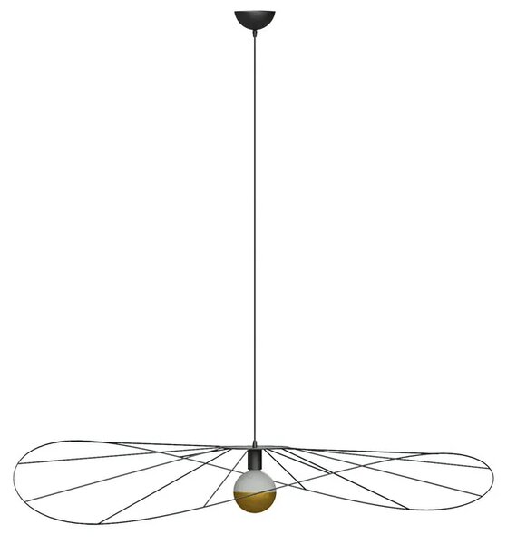 Czarna industrialna lampa wisząca druciana 140 cm - EX601-Eskolo