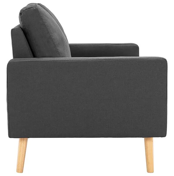 2-osobowa ciemnoszara sofa L0-D82