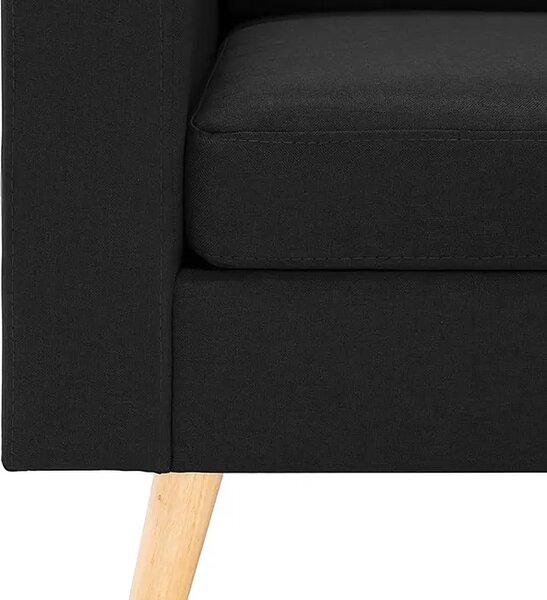 2-osobowa czarna sofa A3-Z87