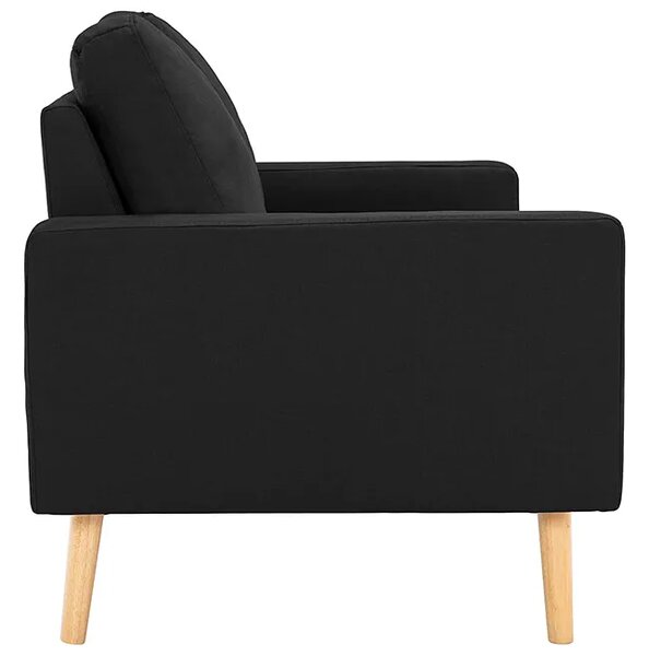 2-osobowa czarna sofa A3-Z87