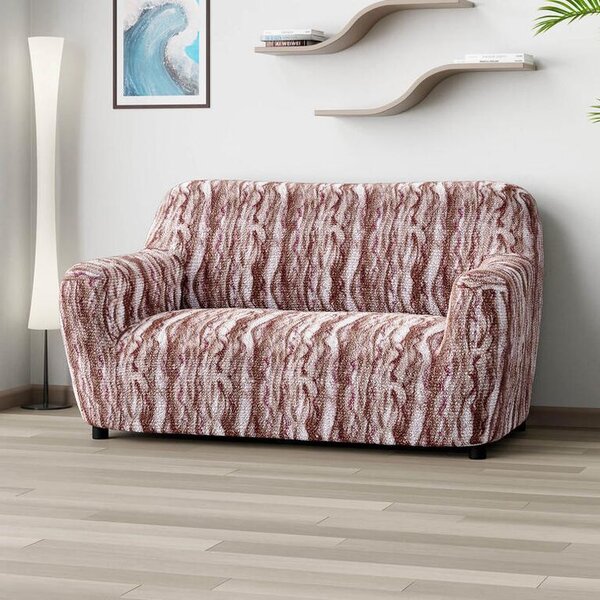 Bi-elastyczne pokrowce OCEANO NOWE brązowe kanapa dwuosobowa (sz. 120 - 160 cm)