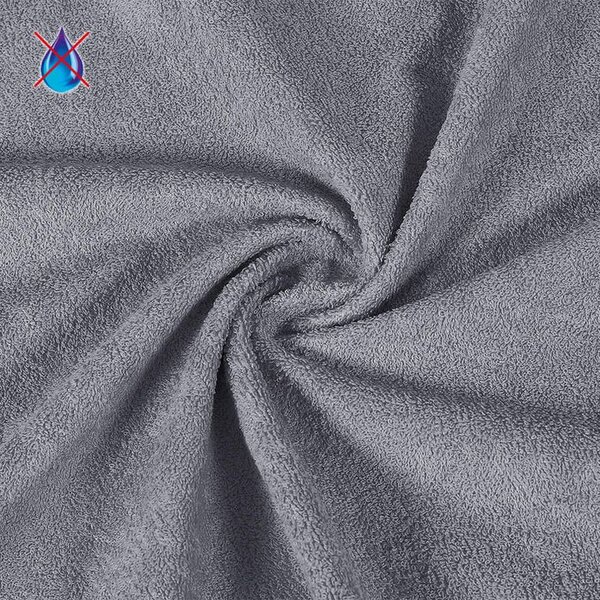 Prześcieradło FROTTE nieprzemakalne szare 90 x 200 cm