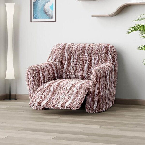 Bi-elastyczne pokrowce OCEANO NOWE brązowe fotel relaks (sz. 70 - 90 cm)