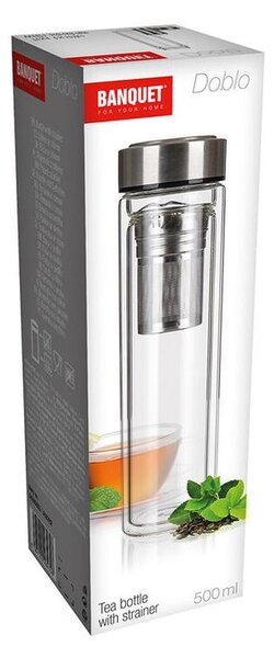 Termos do herbaty DOBLO 500ml z zaparzaczem