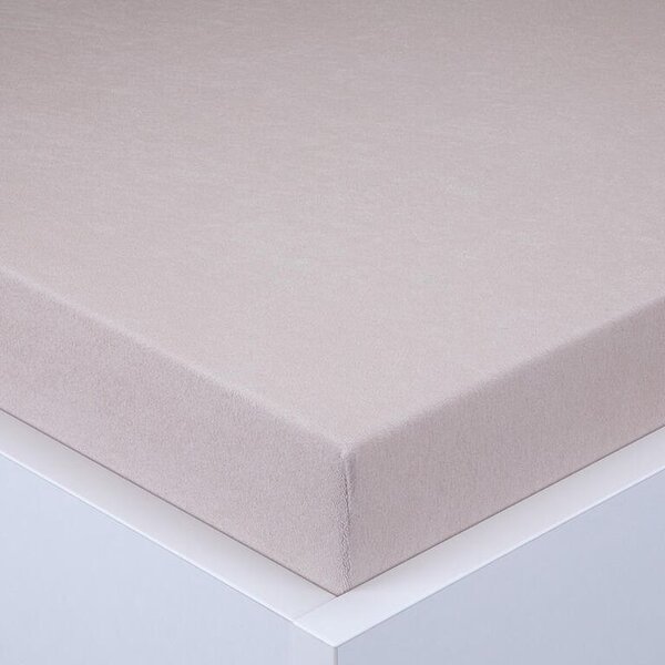 Elastyczne frotte prześcieradło EXCLUSIVE kawowe 90 x 200 cm