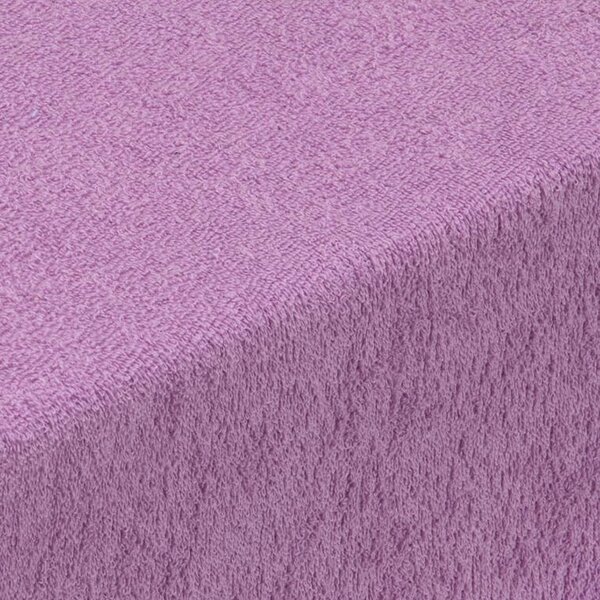 Elastyczne frotte prześcieradło EXCLUSIVE fioletowe 90 x 200 cm