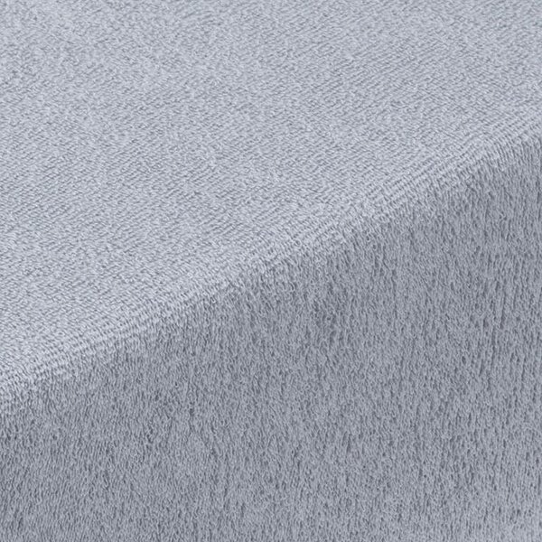Elastyczne frotte prześcieradło EXCLUSIVE szare 90 x 200 cm