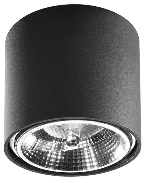 Czarny industrialny plafon LED tuba - EX655-Tiubo