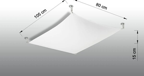 Minimalistyczny designerski plafon 105x80 cm - EX657 Z9-W49