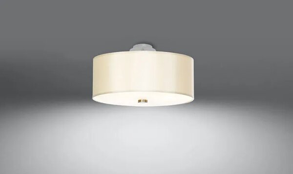 Biały minimalistyczny okrągły plafon 30 cm - EX661 G6-K97