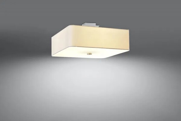 Biały kwadratowy plafon minimalistyczny - EX667 K5-N70