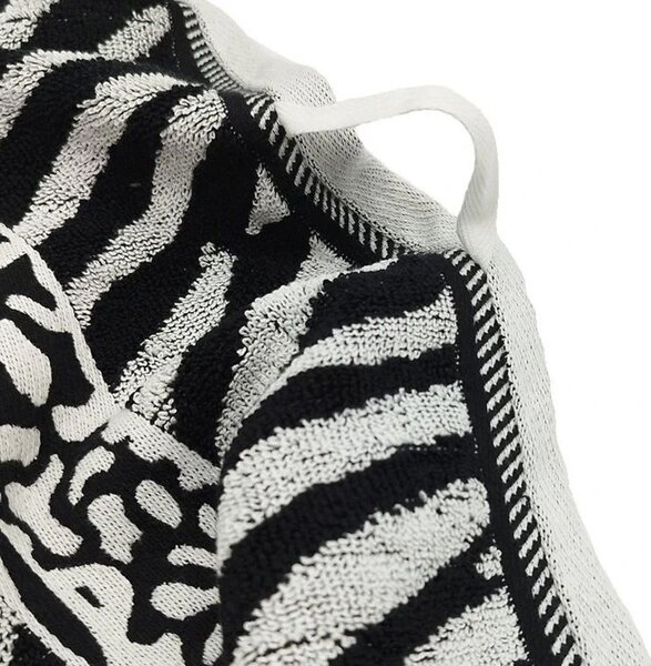 Komplet 2 ręczników żakardowych ZEBRA szary 70 x 140 cm