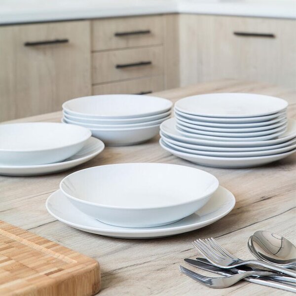 Komplet talerzy z porcelany MARION 18 szt