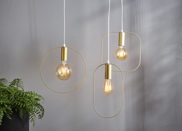 Lampa wisząca w kolorze złota Shape – Star Trading