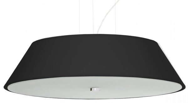 Czarny żyrandol z okrągłym abażurem - EX701-Vegi
