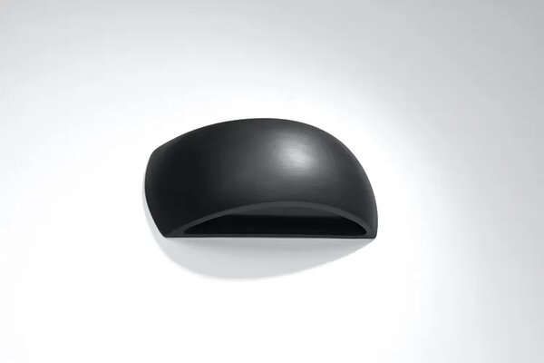 Czarny minimalistyczny kinkiet z ceramiki - EX716 A0-R17