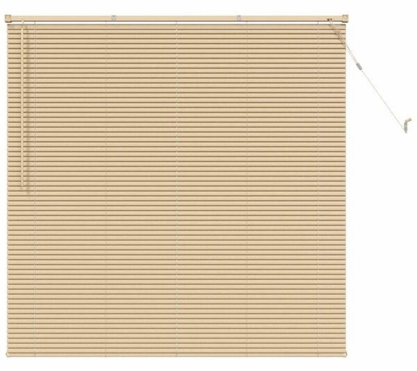 Żaluzja wenecka pvc jasnobrązowa 150x150 cm z drążkiem obrotowym i klipsem bezpieczeństwa