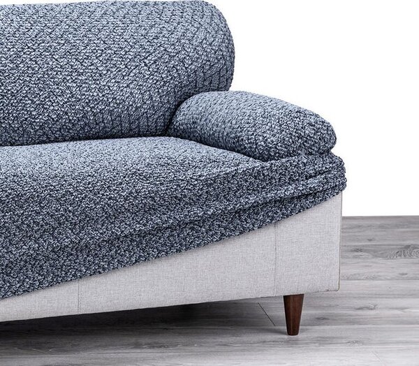 Bi-elastyczne pokrowce VENEZIA niebieske fotel uszak (sz. 60 - 110 cm)