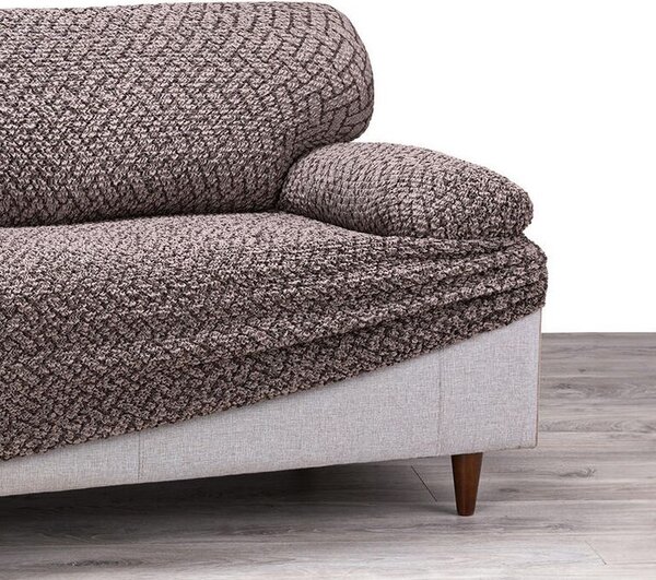 Bi-elastyczne pokrowce VENEZIA brązowe fotel (sz. 60 - 110 cm)