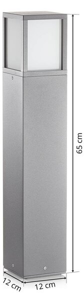 CMD Słupek oświetleniowy 9017, możliwość ściemniania, czarny, aluminium, nowoczesny