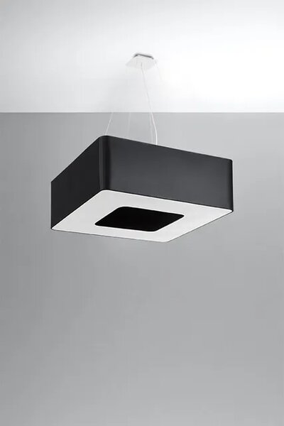 Czarny designerski żyrandol kwadrat - EX703 H9-L94