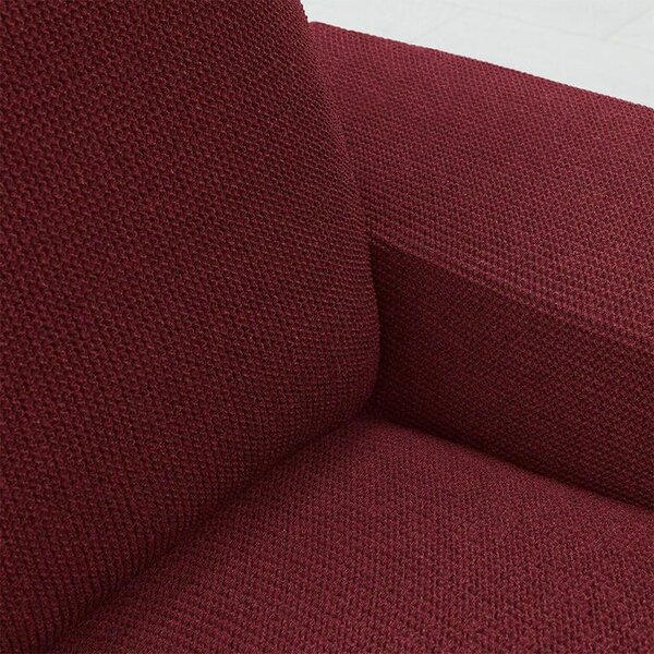 Super streczowe pokrowce HARMONIA bordo pufa (40 - 60 cm)