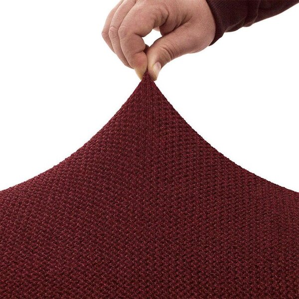 Super streczowe pokrowce HARMONIA bordo pufa (40 - 60 cm)
