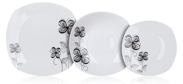 Zestaw talerzy porcelanowych FLOREA 18 szt