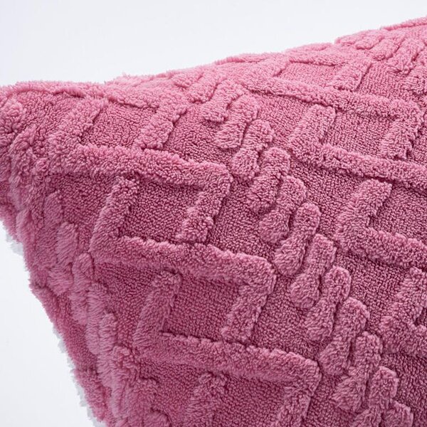 Zestaw 2 poszewek na poduszki INVERNO jeżynowe 50 x 70 cm