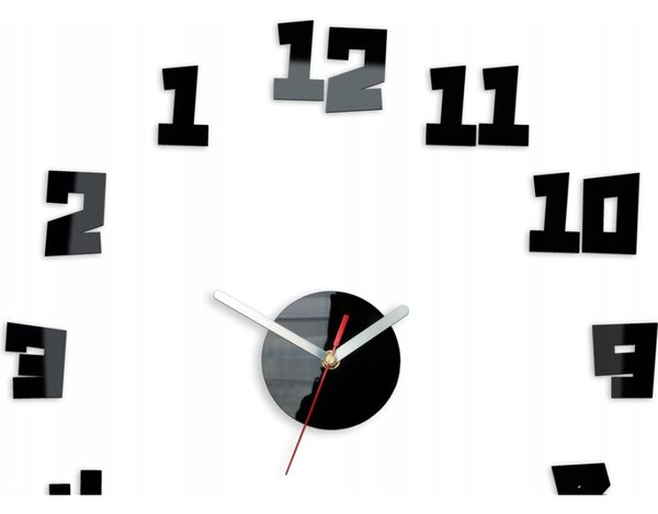 Zegar Ścienny w Stylu Nowoczesnym Akrylowy Crazy Clock Okrągły