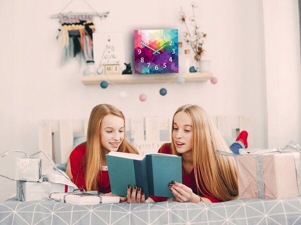 Zegar Ścienny w Stylu Nowoczesnym Akrylowy Expressio z Cyframi Okrągły