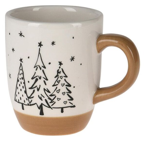 Ceramiczny kubek CHOINKI, 330 ml, mix