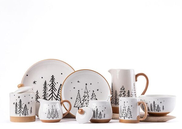 Ceramiczny talerz CHOINKI 24 cm