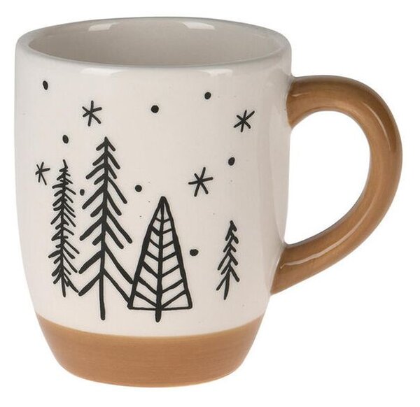 Ceramiczny kubek CHOINKI, 330 ml, mix