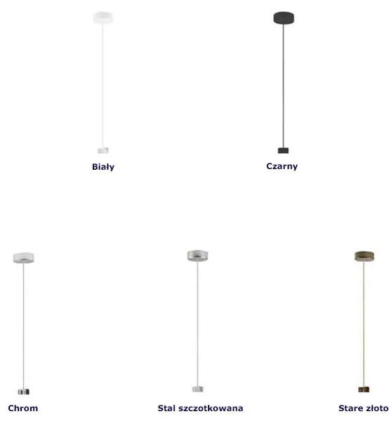 Pojedyncza lampa wisząca walec na czarnym stelażu - A0-R86
